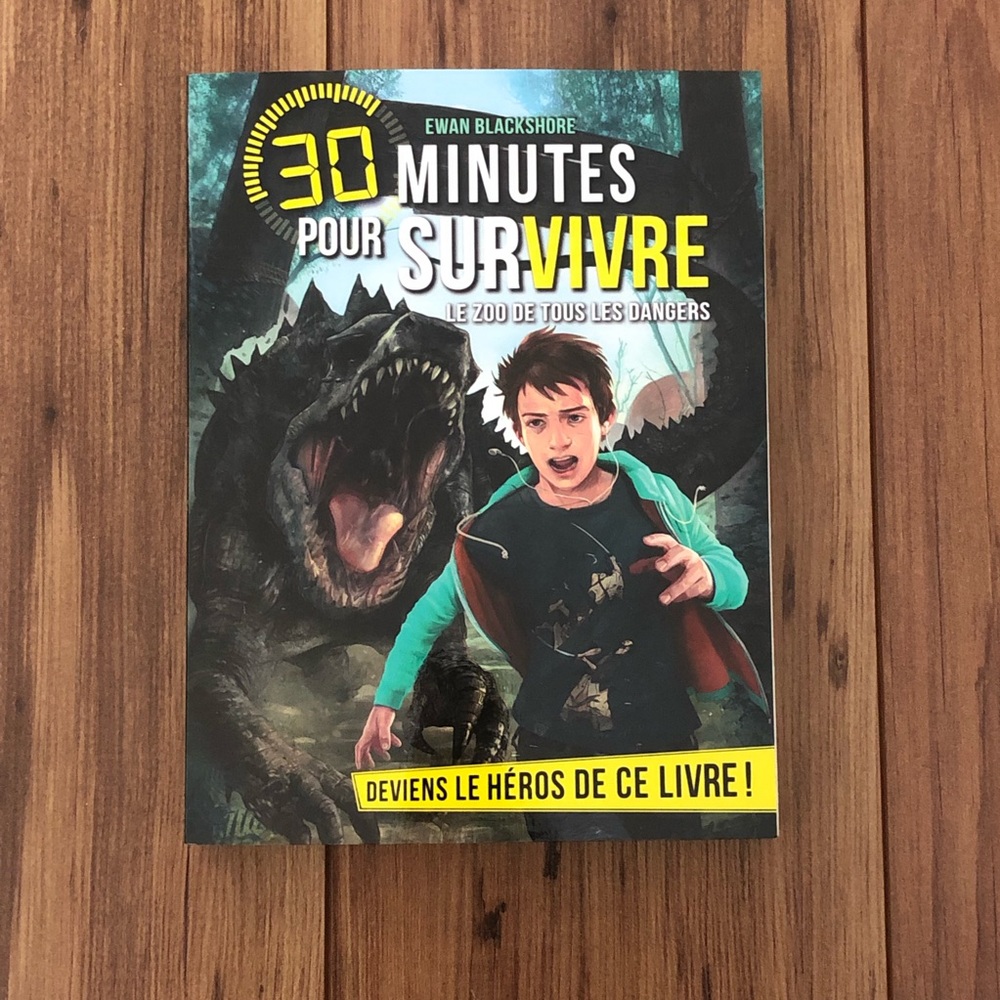 Livre - 30 minutes pour survivre, le zoo de tout les dangers